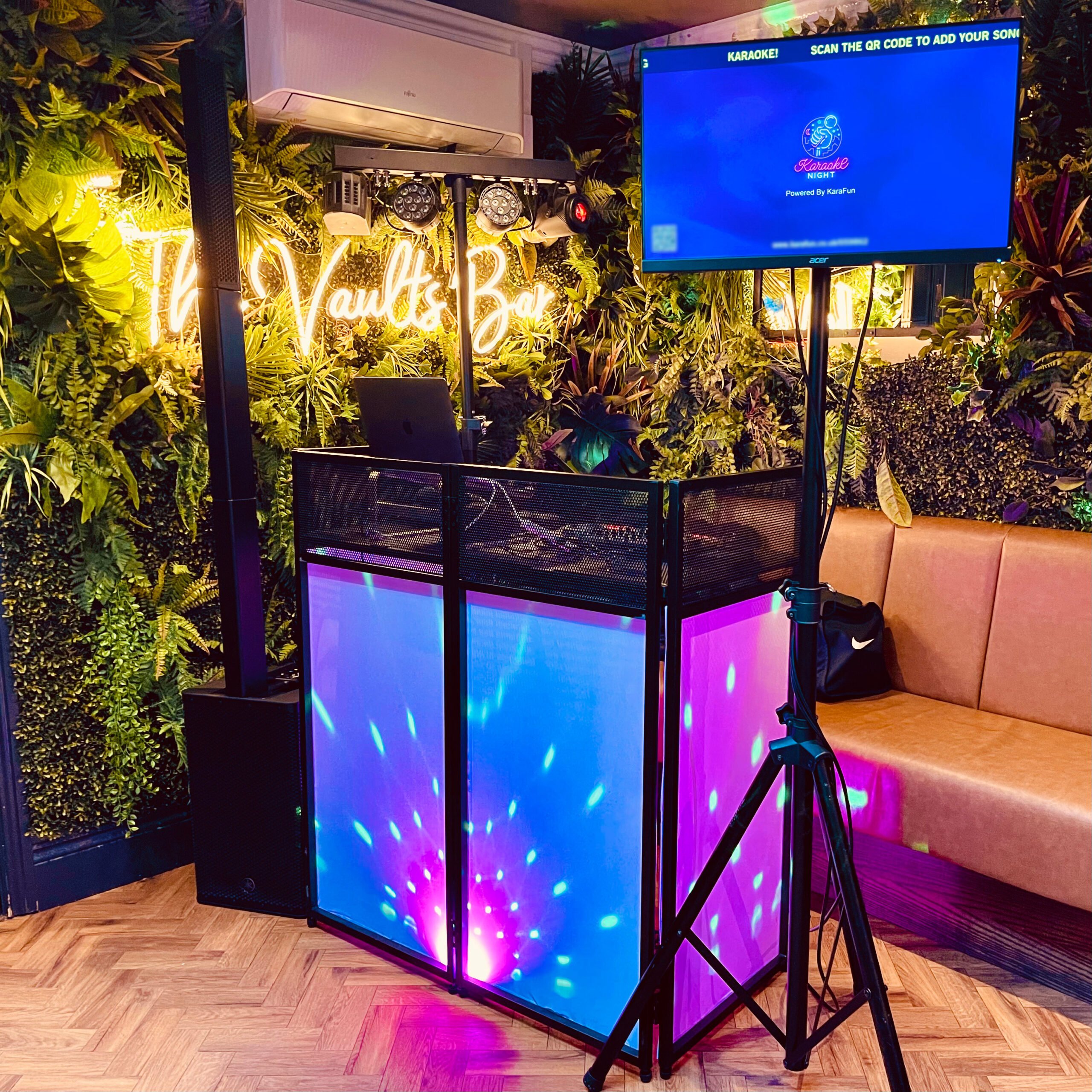 JR Entertainments Karaoke setup